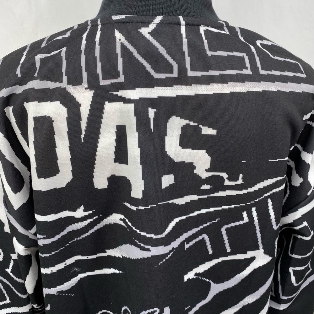 ADIDAS Women’s Halfzip Graphic Sweatshirt Black Size XL - Picture 10 of 16
